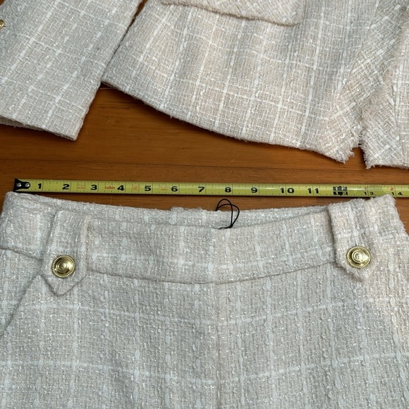 NWT Karen Millen Sparkle Tweed Military Blazer & Short Set - Picture 14 of 17